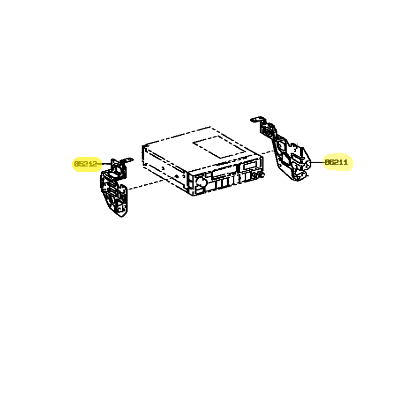 Toyota Supra MKIV JZA80 Radio brackets (kit)